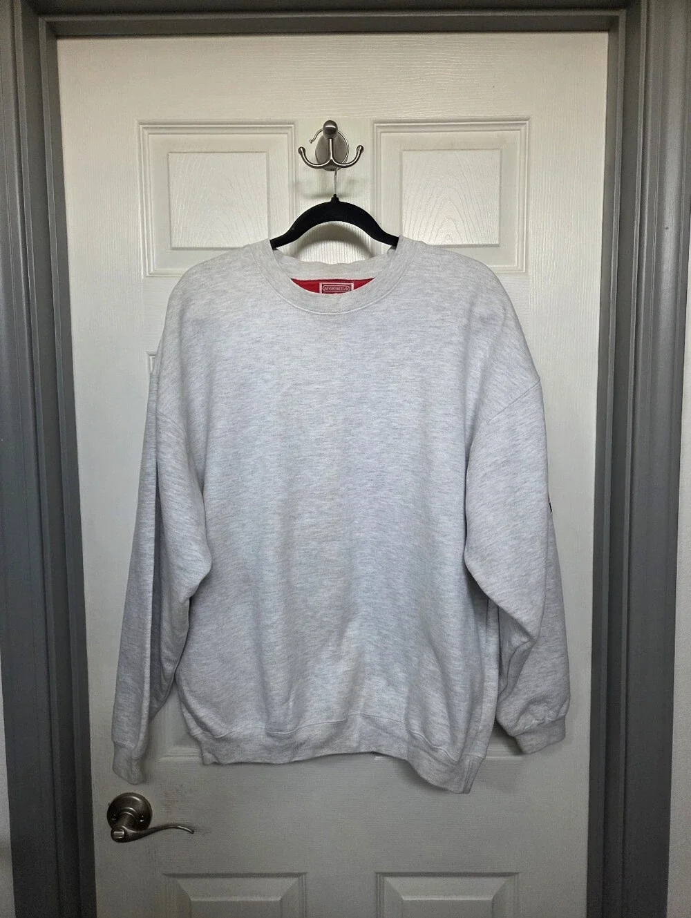 90s Marlboro Adventure Team Gray Sweatshirt With Black Lizard Logo Large Grunge